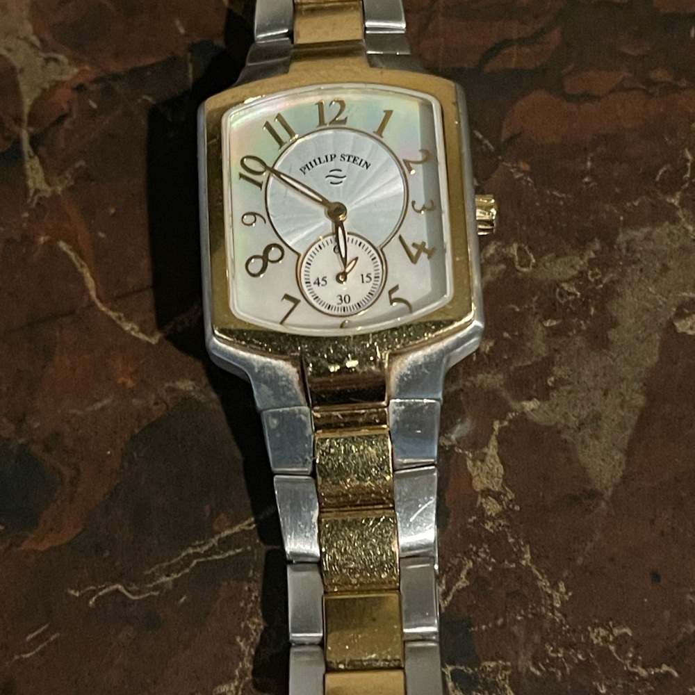 Phillip stein feel good 2 tone watch